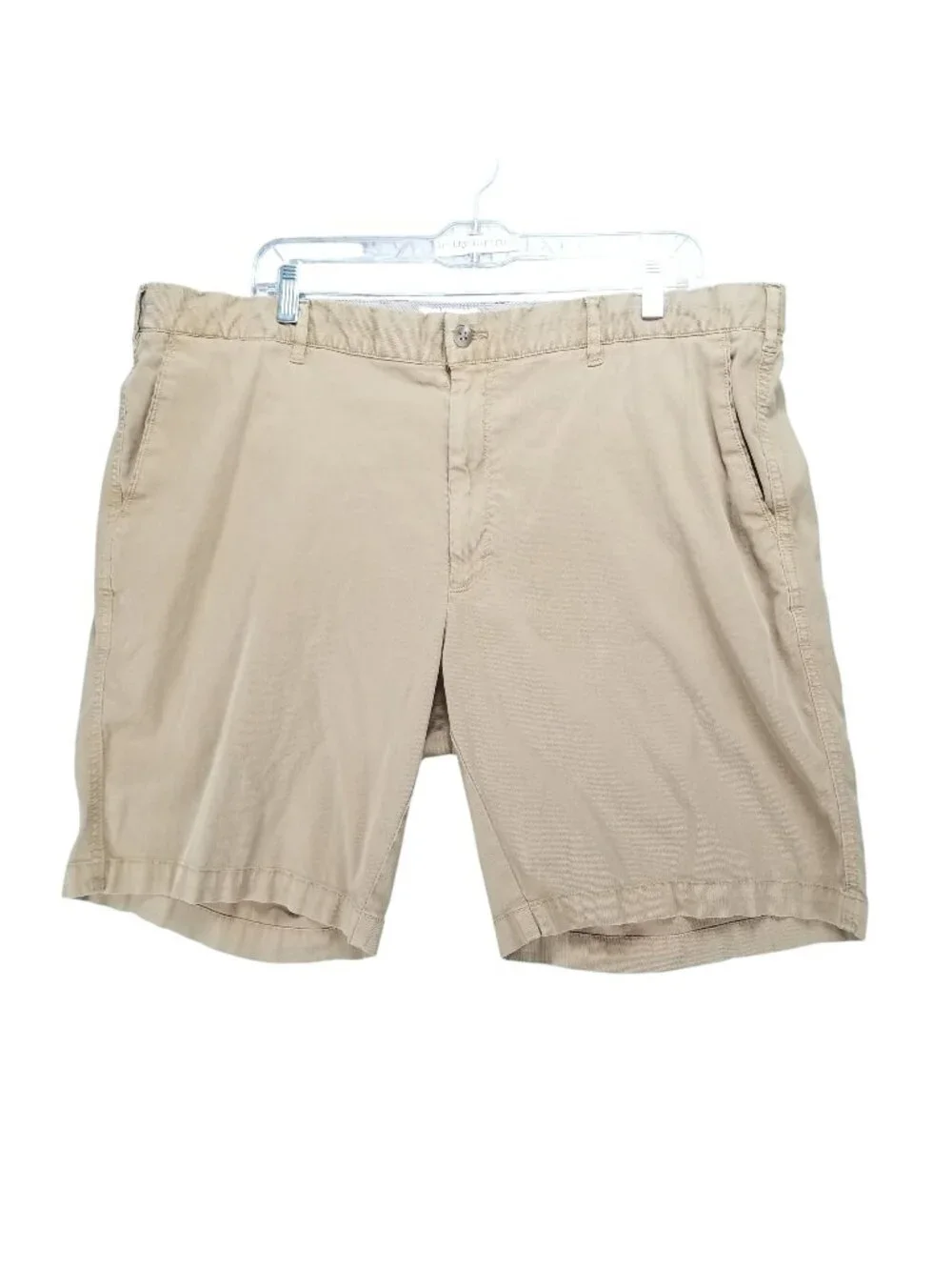 Peter Millar Shorts Mens 40 Tan Stretch Mid Rise Chino